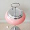 Lámpara de pie portuguesa de cenicero de vidrio opalino rosa, años 60, Imagen 7