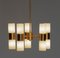 Brass and Art Glass Chandelier by Hans-Agne Jakobsson for Markaryd, Sweden, 1960s, Image 6
