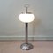 Portuguese White Opaline Glass Ashtray Floor Lamp, 1960s 2