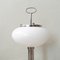 Portuguese White Opaline Glass Ashtray Floor Lamp, 1960s, Image 4