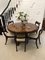 Antique Victorian Burr Walnut Marquetry Inlaid Dining Table for 6 People, 1850 5