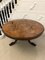 Antique Victorian Burr Walnut Marquetry Inlaid Dining Table for 6 People, 1850 1