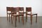 Esszimmerstühle aus Leder im Stil von Tobia & Afra Scarpa, 4 . Set 1
