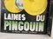 Enamel Laines Du Pingouin Sign by Ed Jean for Will Lacroix, 1930s 5