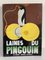 Enamel Laines Du Pingouin Sign by Ed Jean for Will Lacroix, 1930s, Image 1