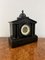 Antique Victorian Marble Clock Set, 1860, Set of 3 2