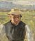 Edouard John Ravel, Etude d'une paysanne, Öl auf Karton, gerahmt 2