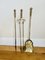 Antique Victorian Brass Fire Irons, 1880, Set of 3, Image 1