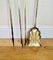 Antique Victorian Brass Fire Irons, 1880, Set of 3, Image 2