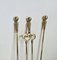 Antique Victorian Brass Fire Irons, 1880, Set of 3 3