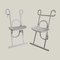 Italian Dafne Folding Chairs by Gastone Rinaldi for Thema, 1980s, Set of 2 2