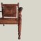 Armlehnstuhl aus Holz von Adrien Audoux & Frida Minet, 1950er 4
