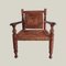 Wooden Armchair by Adrien Audoux & Frida Minet, 1950s 2