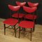 Italian Dining Chairs in Faux Leather, 1970s, Set of 4 5