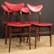 Italian Dining Chairs in Faux Leather, 1970s, Set of 4 11