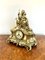 Antique Victorian Ornate Brass Mantle Clock, 1860, Image 5