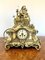 Antique Victorian Ornate Brass Mantle Clock, 1860, Image 6
