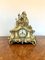 Antique Victorian Ornate Brass Mantle Clock, 1860 2