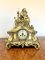 Antique Victorian Ornate Brass Mantle Clock, 1860 1