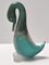 Postmodern Teal Scavo Glass Duck with Gold Flakes attributed to Cenedese, Italy, 1980s, Image 3