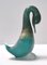 Postmodern Teal Scavo Glass Duck with Gold Flakes attributed to Cenedese, Italy, 1980s, Image 1