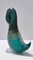 Postmodern Teal Scavo Glass Duck with Gold Flakes attributed to Cenedese, Italy, 1980s, Image 7