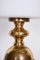 Mid-Century Czech Table Lamp in Milk Glass and Brass, 1960s, Image 4