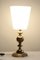 Mid-Century Czech Table Lamp in Milk Glass and Brass, 1960s 5