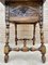 Antique Spanish Baroque Walnut Side Table with Carved Frame, 1890s 11