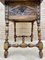Antique Spanish Baroque Walnut Side Table with Carved Frame, 1890s, Image 11