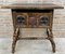 Antique Spanish Baroque Walnut Side Table with Carved Frame, 1890s 7