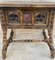 Antique Spanish Baroque Walnut Side Table with Carved Frame, 1890s, Image 9