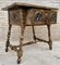 Antique Spanish Baroque Walnut Side Table with Carved Frame, 1890s 8