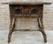 Antique Spanish Baroque Walnut Side Table with Carved Frame, 1890s, Image 2