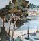 Tom Davies, Vue du port, 1962, Olio su cartone, con cornice, Immagine 4