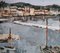 Tom Davies, Vue du port, 1962, Oil on Cardboard, Framed, Image 5