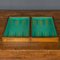 Caja de juego británica de backgammon y damas del siglo XX, años 50, Imagen 3