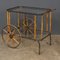 20th Century Faux Bamboo & Brass Drinks Trolley attributed to Maison Jansen, 1970s 2