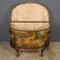 19th Century Victorian Oil Painted Demi Lune Coach Trunk, 1880s, Image 6