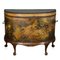 19th Century Victorian Oil Painted Demi Lune Coach Trunk, 1880s 1