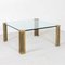 Coffee Table in Glass and Brass by Peter Ghyczy, 1970s, Image 3