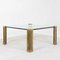 Coffee Table in Glass and Brass by Peter Ghyczy, 1970s 1