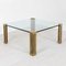 Coffee Table in Glass and Brass by Peter Ghyczy, 1970s, Image 2