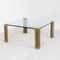 Coffee Table in Glass and Brass by Peter Ghyczy, 1970s, Image 4