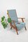 Fauteuil Haut en Noyer, 1950s 6