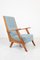 High Seat Armchair in Walnut, 1950s, Image 3
