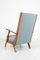 High Seat Armchair in Walnut, 1950s, Image 4