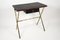 Desk with Leather Sheathed Stool by Jacques Adnet, 1950, Set of 2, Image 11