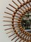 French Bamboo and Rattan Mirror, 1960s 2