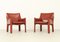 Cab 414 Armchairs by Mario Bellini for Cassina, 1980s, Set of 2 3